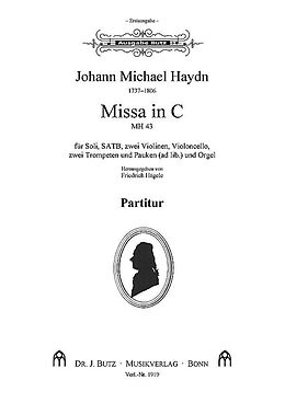 Johann Michael Haydn Notenblätter Missa C-Dur MH43