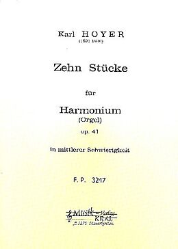 Karl Hoyer Notenblätter 10 Stücke op.41