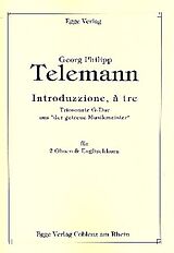 Georg Philipp Telemann Notenblätter Introduzione G-Dur à tre für 2 Oboen und