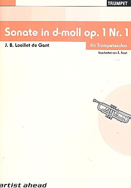 Jean Baptiste Loeillet de Gant Notenblätter Sonate d-Moll op.1,1
