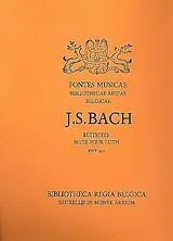 Johann Sebastian Bach Notenblätter Suite BWV995 für Laute