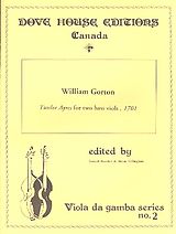 William Gorton Notenblätter 2 Ayres for 2 bass viols