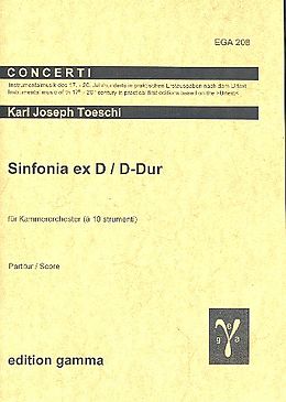 Carlo Giuseppe Toeschi Notenblätter Sinfonia ex D D-Dur