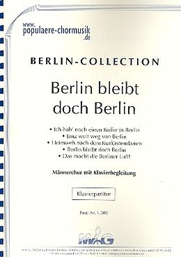  Notenblätter Berlin bleibt doch Berlin für Männerchor