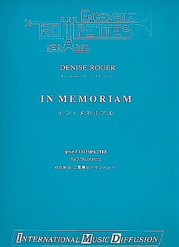 Denise Roger Notenblätter In Memoriam für 3 Trompeten