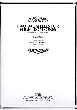 Alfred Reed Notenblätter 2 Bagatelles for 4 trombones