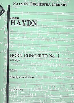 Franz Joseph Haydn Notenblätter Concerto in D Major no.1 Hob.VIId-3
