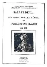 Vasile Popovici Notenblätter Sara pe deal für Panflöte und Klavier