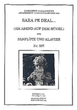 Vasile Popovici Notenblätter Sara pe deal für Panflöte und Klavier