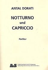 Antal Dorati Notenblätter Notturno und Capriccio