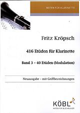 Friedrich Kröpsch Notenblätter 40 Modulations-Etüden mit Griffbezeichnungen