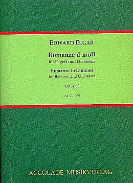 Edward Elgar Notenblätter Romanze op.62 für Fagott und Orchester