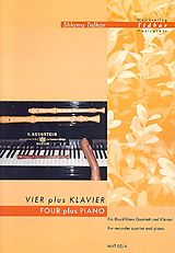 Shlomo Tidhar Notenblätter Vier plus Klavier für 4 Blockflöten (SATB)