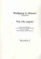 Wolfgang Amadeus Mozart Notenblätter Voi che sapete KV492 für Mezzosopran