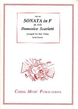 Domenico Scarlatti Notenblätter Sonata f major K113