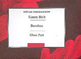 Simon Holt Notenblätter Banshee for oboe and percussion
