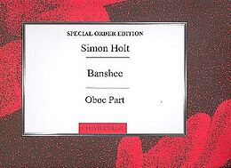 Simon Holt Notenblätter Banshee for oboe and percussion