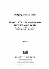 Wolfgang Amadeus Mozart Notenblätter Andante KV616 und leipziger Gigue KV574