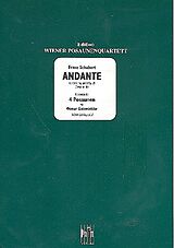 Franz Schubert Notenblätter Andante aus dem Streichquartett op.29