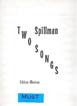 Robert A. Spillmann Notenblätter 2 Songs for baritone (bass trombone, tuba)