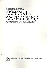 Herbert *1925 Baumann Notenblätter Concerto capriccioso für Mandoline
