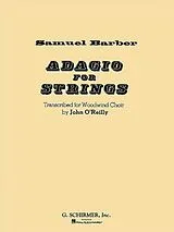 Samuel Barber Notenblätter Adagio for Strings for woodwind ensemble
