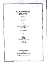 Wolfgang Amadeus Mozart Notenblätter String Quartet KV421 for oboe, violin, viola