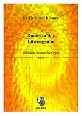 Karl Michael Komma Notenblätter Daniel in der Löwengrube