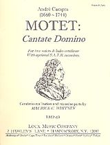 André Campra Notenblätter Cantate Domino for 2 voices and Bc