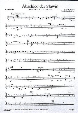Wassili Agapkin Notenblätter Abschied der Slawinfür Blasorchester