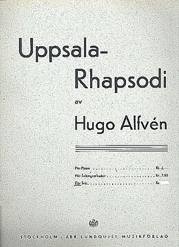 Hugo Alfvén Notenblätter Uppsala Rhapsody for violin (clarinet in A)