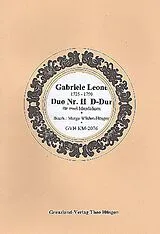 Gabriele Leone Notenblätter Duo D-Dur Nr.2