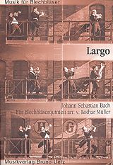Johann Sebastian Bach Notenblätter Largo für 5 Blechbläser