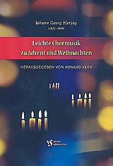 Johann Georg Herzog Notenblätter Leichte Chormusik zu Advent und Weihnachten