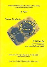 Nicola Conforto Notenblätter Konzert D-Dur für Mandoline und Streicher