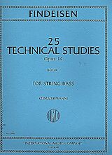 Theodor Albin Findeisen Notenblätter 25 Technical Studies op.14 Vol.1