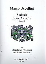 Marco Uccellini Notenblätter Sinfonie boscarecie op.8 Band 2 (Nr.20-37)