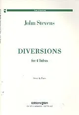 John Stevens Notenblätter Diversions for 4 tubas