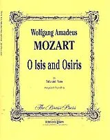 Wolfgang Amadeus Mozart Notenblätter O Isis und Osiris