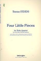 Thomas Stevens Notenblätter 4 little Pieces for 4 tubas (bass clef instruments)