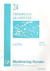Adolf Weis Notenblätter 24 Quartette Band 1 (Nr.1-12) für 4 Trompeten