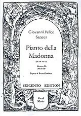 Giovanni Felice Sances Notenblätter Pianto della Madonna