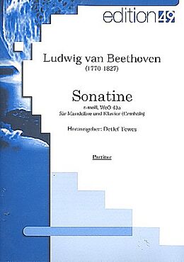 Ludwig van Beethoven Notenblätter Sonatine c-moll WoO43a für Mandoline