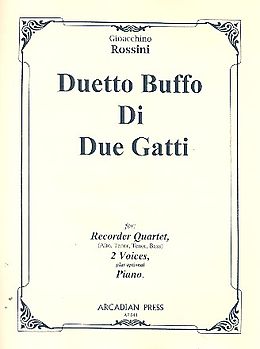 Gioacchino Rossini Notenblätter Duetto buffo di due gatti for 2 voices and