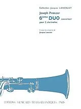 Joseph Pranzer Notenblätter Duo concertants no.6