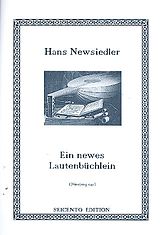 Hans (Newsidler) Neusidler Notenblätter Ein newes Lautenbüchlein 1540