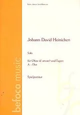 Johann David Heinichen Notenblätter Solo A-Dur