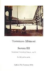 Tomaso Albinoni Notenblätter Sonate Nr.3 op.6
