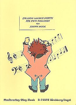 Joseph Mook Notenblätter 20 leichte Duette für 2 Posaunen