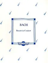 Johann Sebastian Bach Notenblätter Bourree c minor for viola
